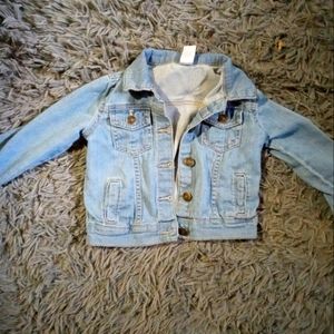 3t toddler girls light colored denim jacket